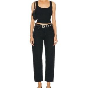 Citizens of Humanity Devi Low Slung Baggy Taper Jeans in Black
